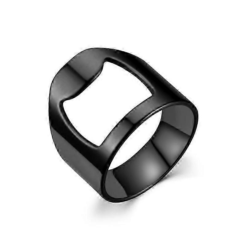 Stainless Steel Beer Bottle Opener Ring for Men