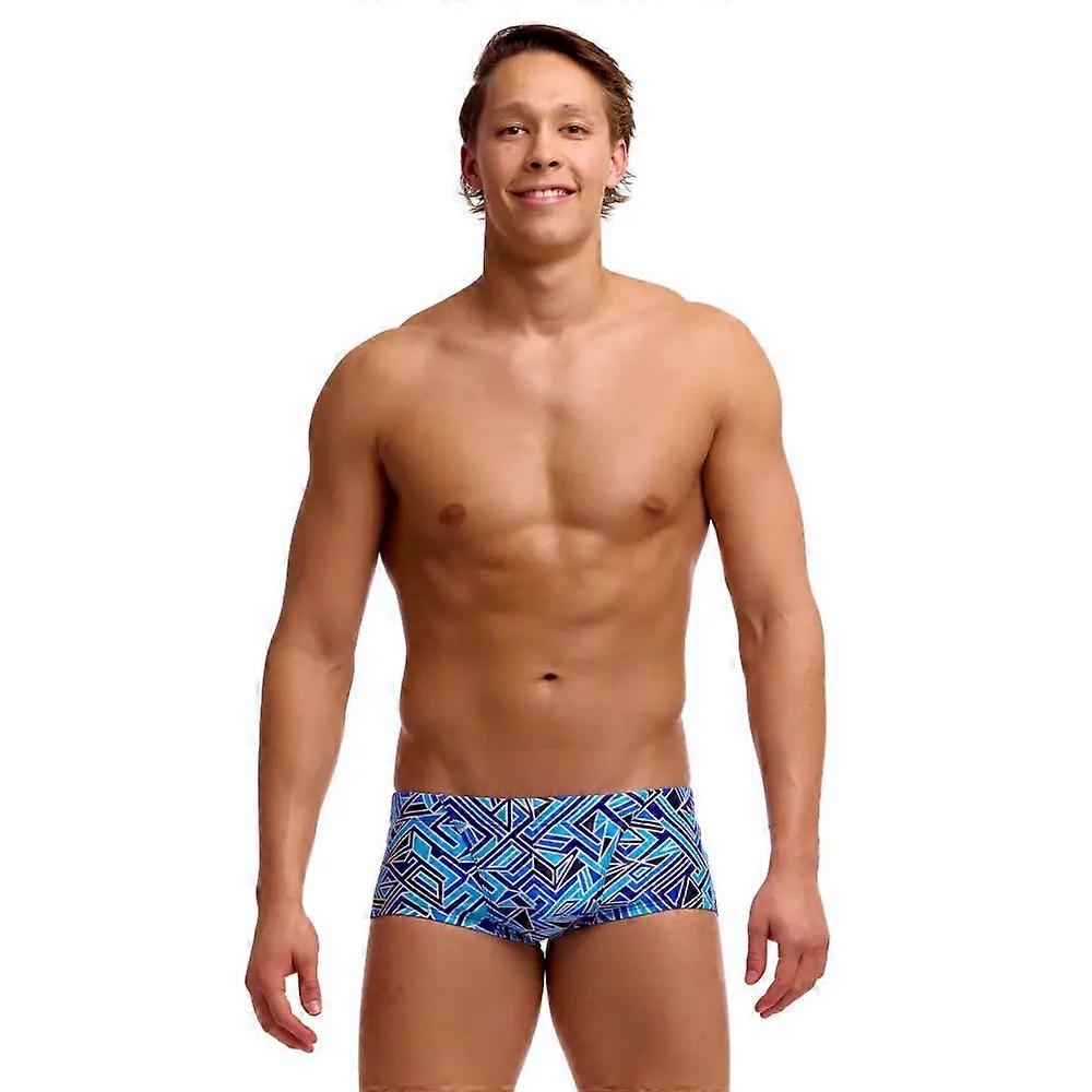 Funky Trunks Blue Bits Classic Swim Trunk - Blue