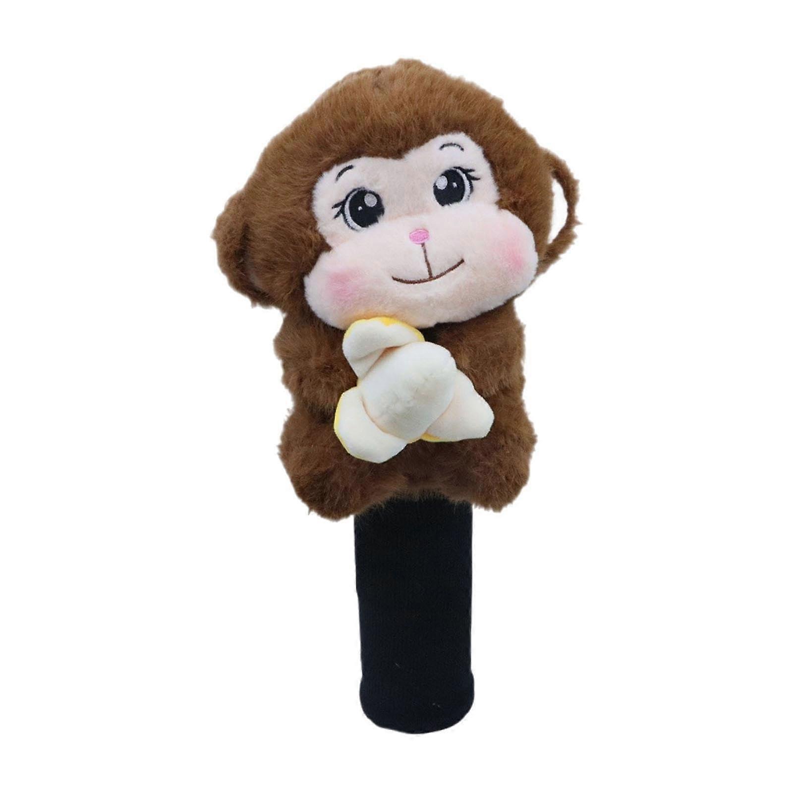 Cute Monkey Golf Driver Headcover with Thick Interior Protection, Knitted Animal Gift