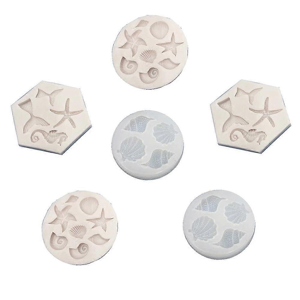 DIY Shellfish and Conch Silicone Mold Baking Cake Decoration Epoxy Mold