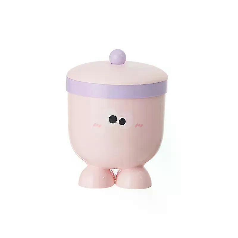 Plastic Creative Cartoon Desktop Trash Can Lid Storage Bin Household Student Dormitory Miscellaneous Bin