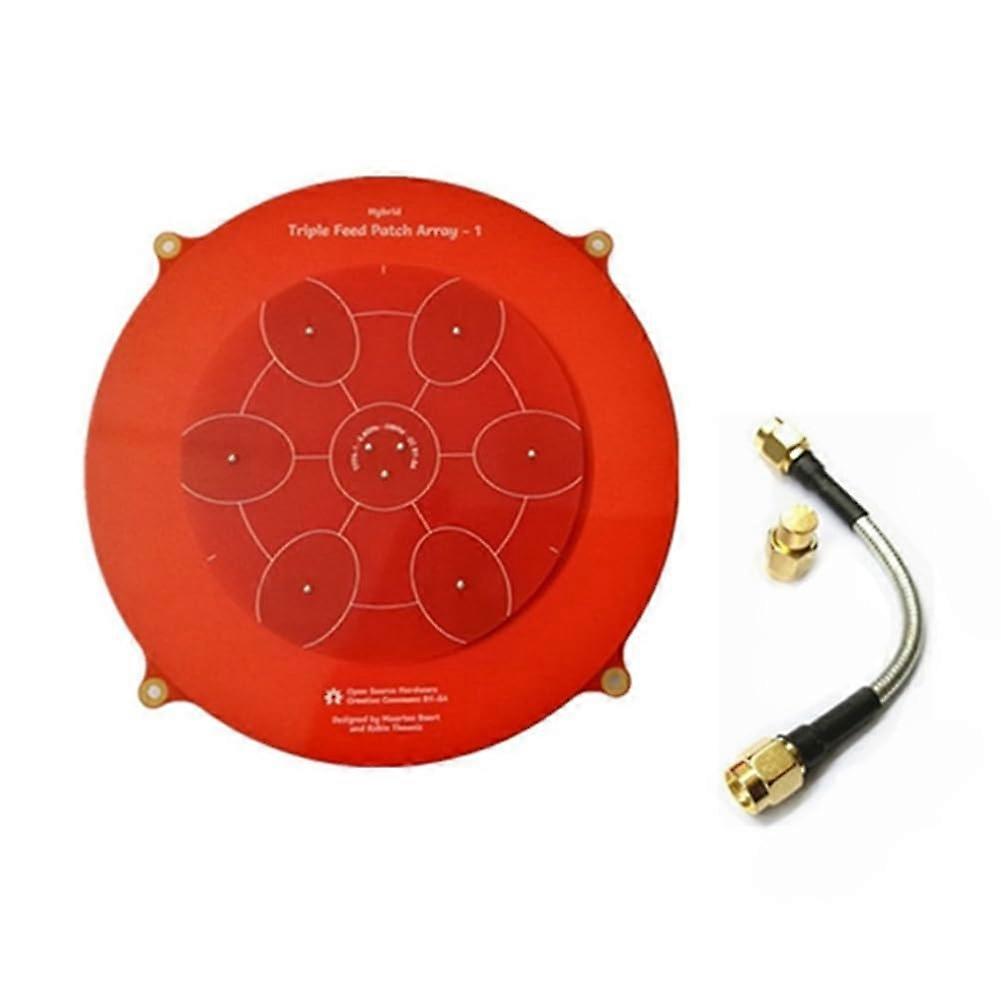 FPV Drone Antenna 5.8GHz Triple Feed 14dBi Patch Pagoda Array for Extended Video Range