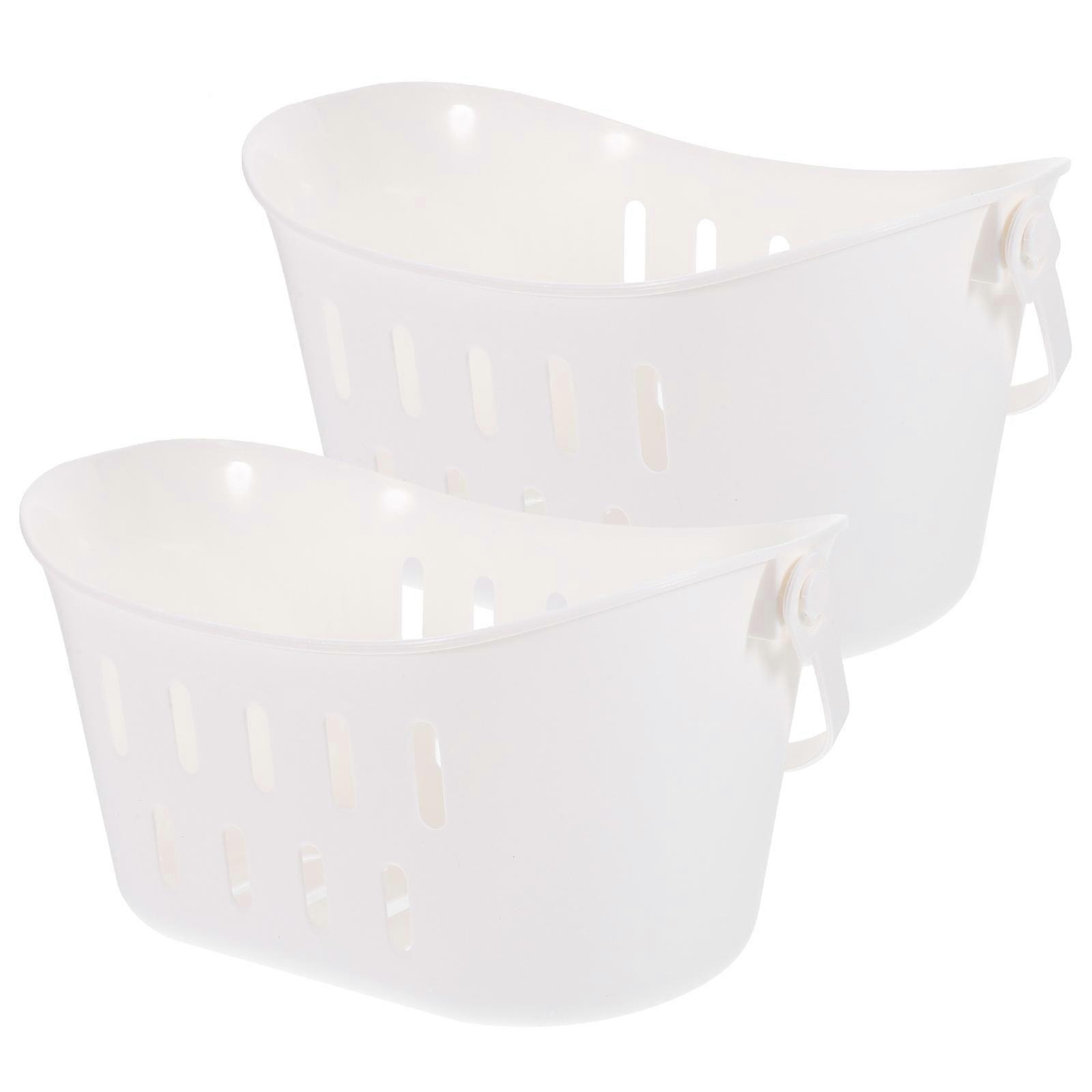 Bath Hanging Drain Baskets Hanging Storage Organizer for Home 2Pcs with Hook