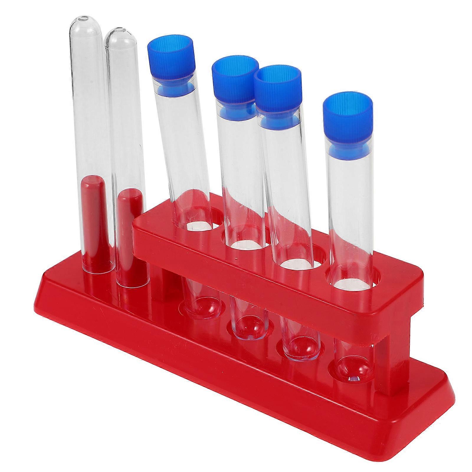 Test Tubes with Rack for Laboratory Scientific Experiments 1Set Storage Tool