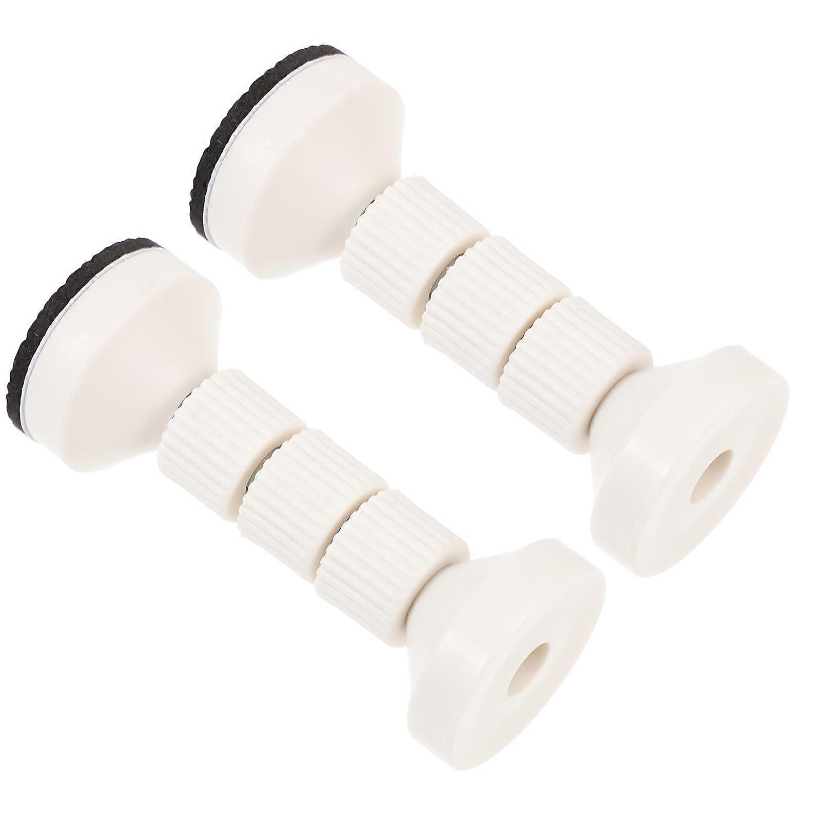 Adjustable Bed Frame Anti-Shake Tool Bed Stopper Plastic 2Pcs White