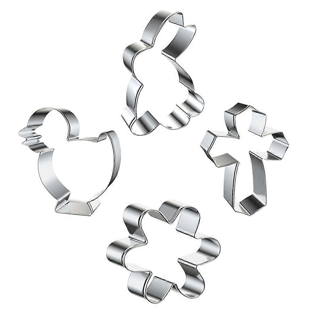 Stainless Steel Biscuit Mold Easter Cookie Cutters for DIY 1Set