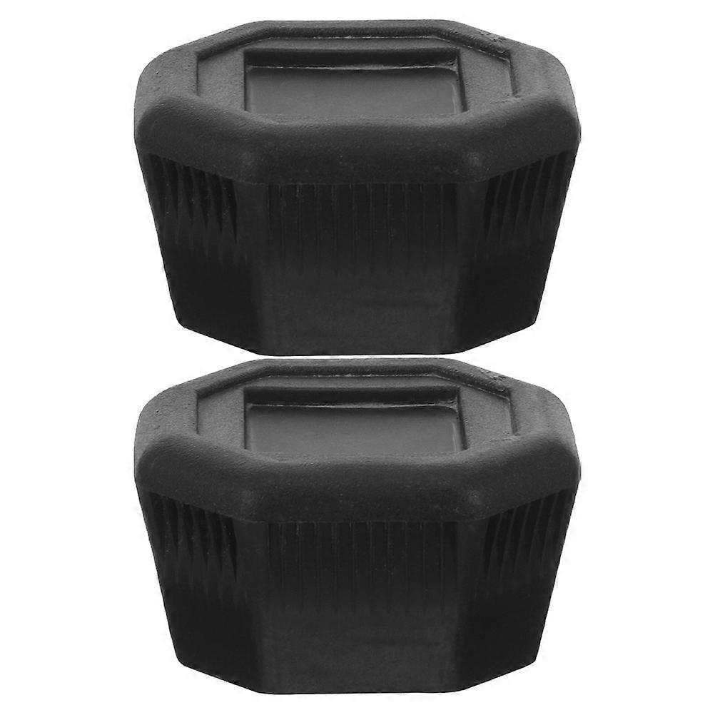 Durable Tennis Racket Butt Cap Handle Wrap for Protection 4Pcs Black