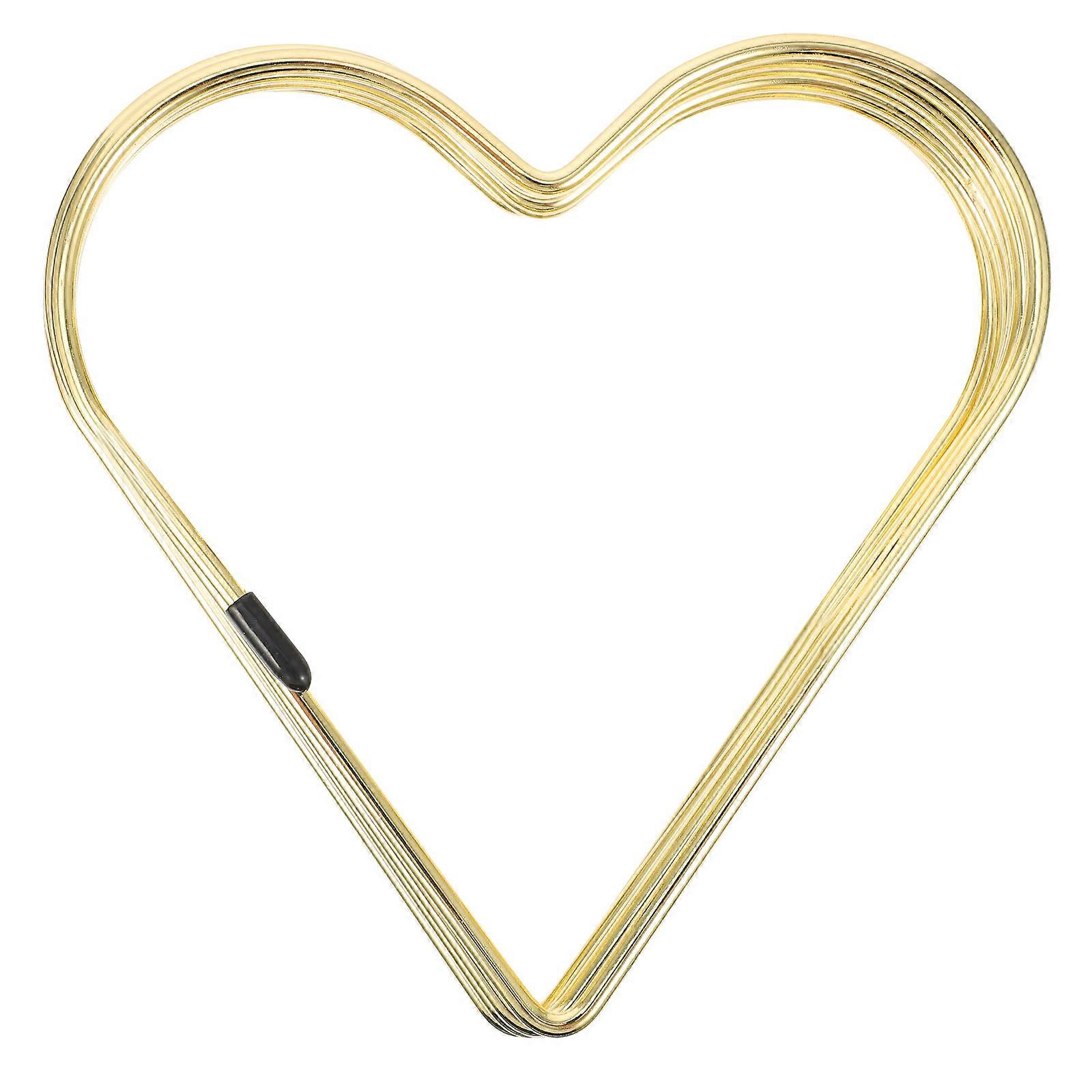 Iron Heart Shaped Bookend for Book Organization Practical Organizer