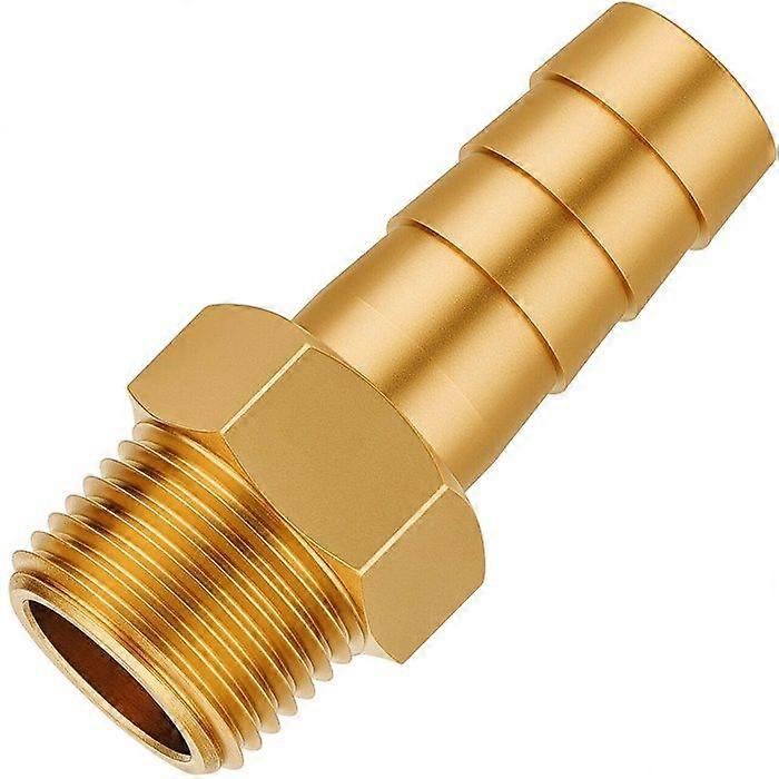 Threaded pneumatic connector - PARTNER - External thread 1/2" - Herringbone 12mm - Internal thread 3/8" x 3/8"