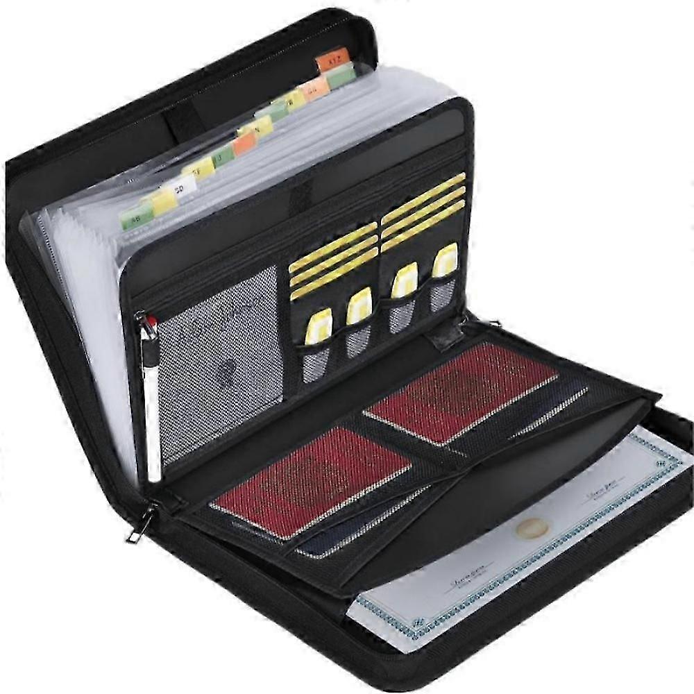 Rushclick File Folder,KatieWells File Folder - Large Capacity A4 Fireproof Files