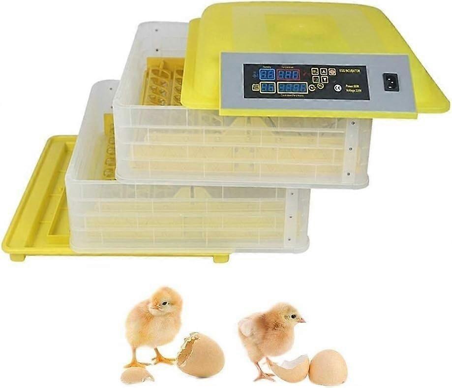 96 Egg Automatic Incubator with Temperature Control, Auto Turning, LED Display for Poultry
