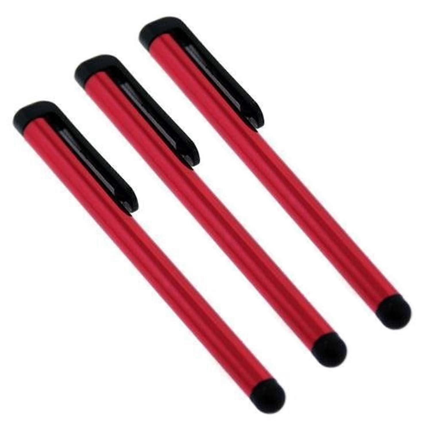 30 Pack Red Slim Stylus Pens for Touchscreen Devices, Precise Touch Control, MultiDevice Compatibility
