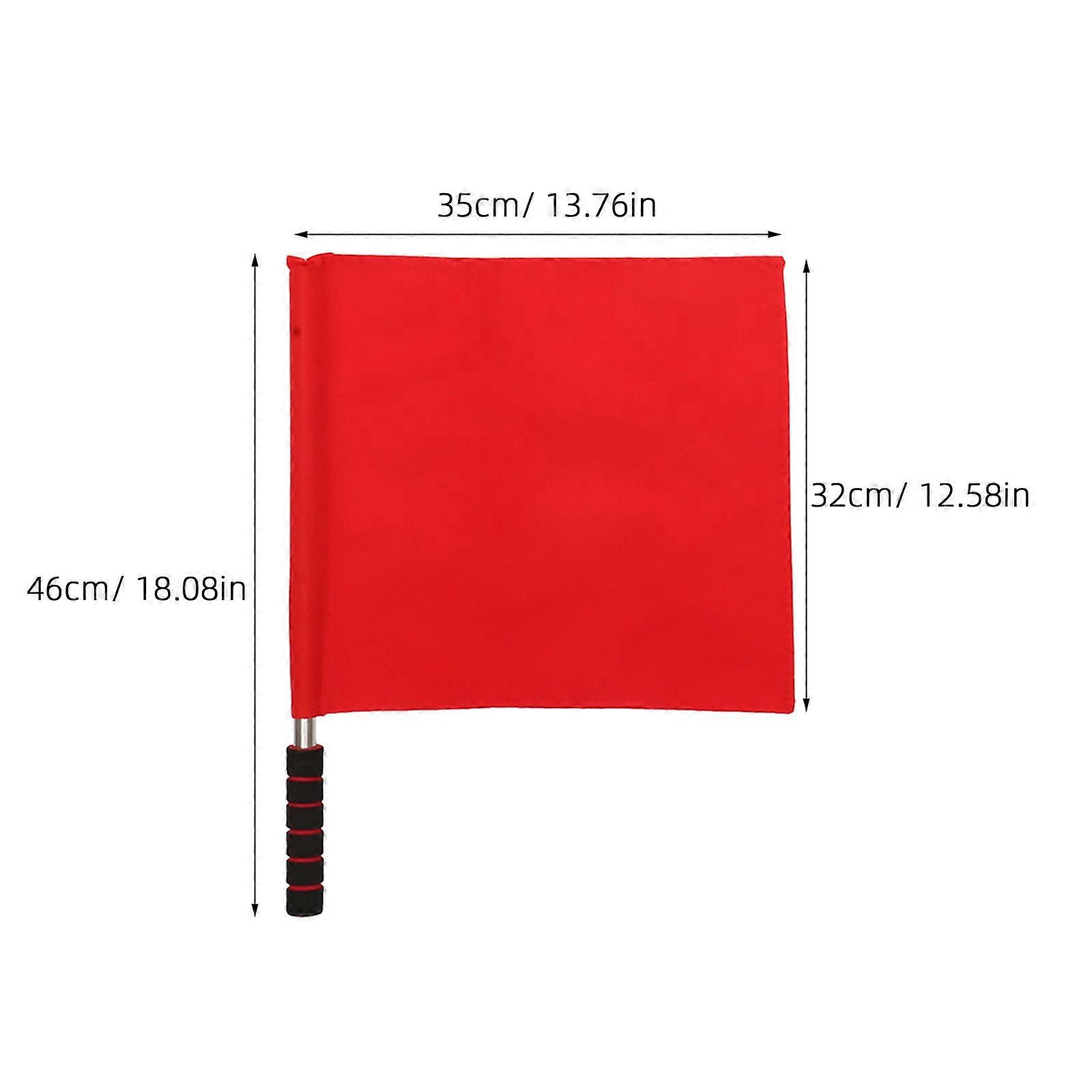 2Pcs School Judge Flags Conducting Signal Flags Race Command Flags Warning Referee Flags