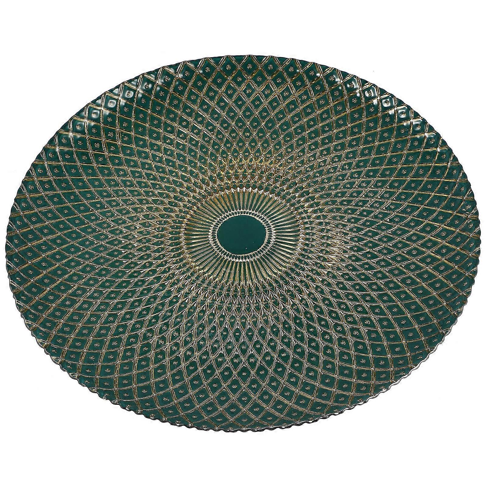 Glass Fruit Plate Serving Tray with Versatile Function for Home Supplies