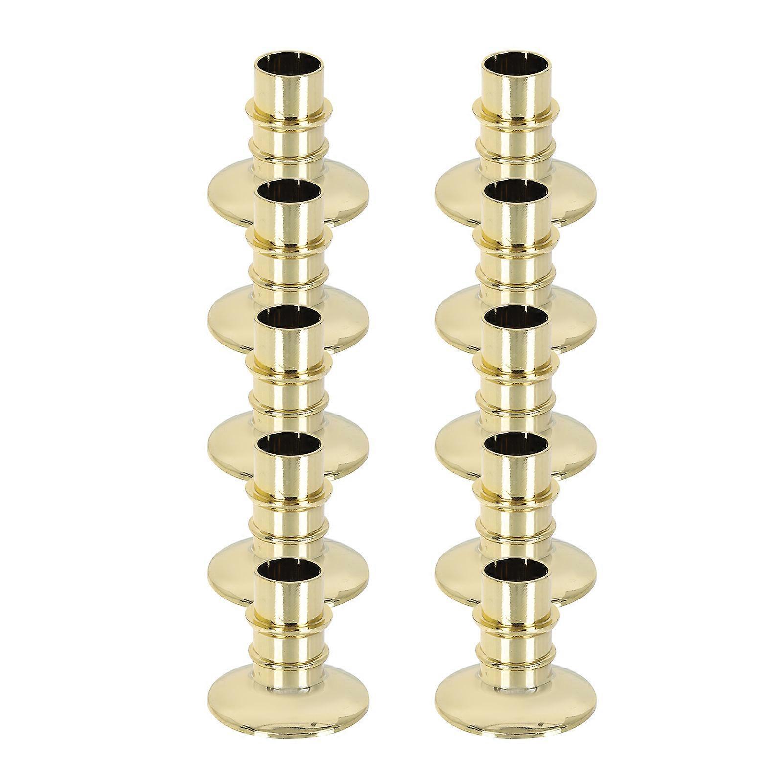 Plastic Candlestick Simple Candleholder for Desktop Decoration 20Pcs