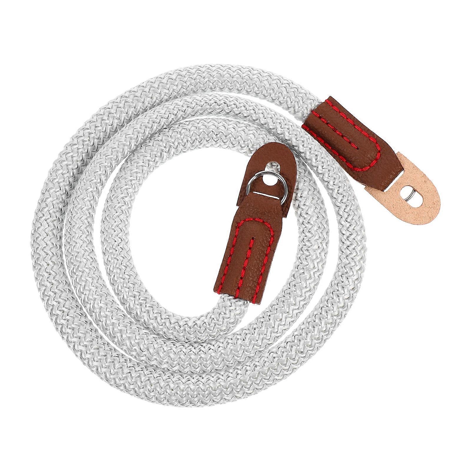 Camera Sling Strap Durable Cotton Material Silver for Outdoor Use