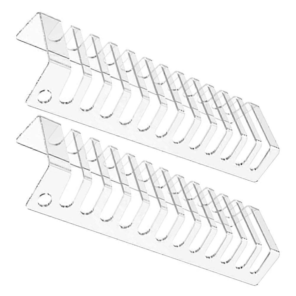Acrylic Desktop Hat Holder for Display 2Pcs Transparent Cap Stand