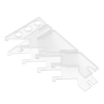 Opbergrek voor skateboards (2 stuks) voor ruimtebesparing, transparante displaystandaard