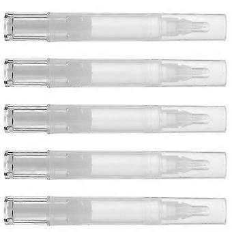 Leere Lipgloss-Fläschchen in verschiedenen Farben zur Aufbewahrung, 5 Stück, robuste Tuben