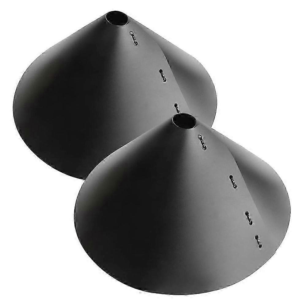 Pacote com 2 protetores grandes de 45 cm (18 polegadas) para esquilos, compatíveis com comedouros e postes suspensos para uso externo.