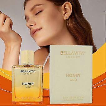 1-3X Honey Oud Eau de Parfum 100 ml/3,4 fl. oz. – Langanhaltender Unisex-Duft mit Bergamotte und Vanille für Damen und Herren, dbIAOS