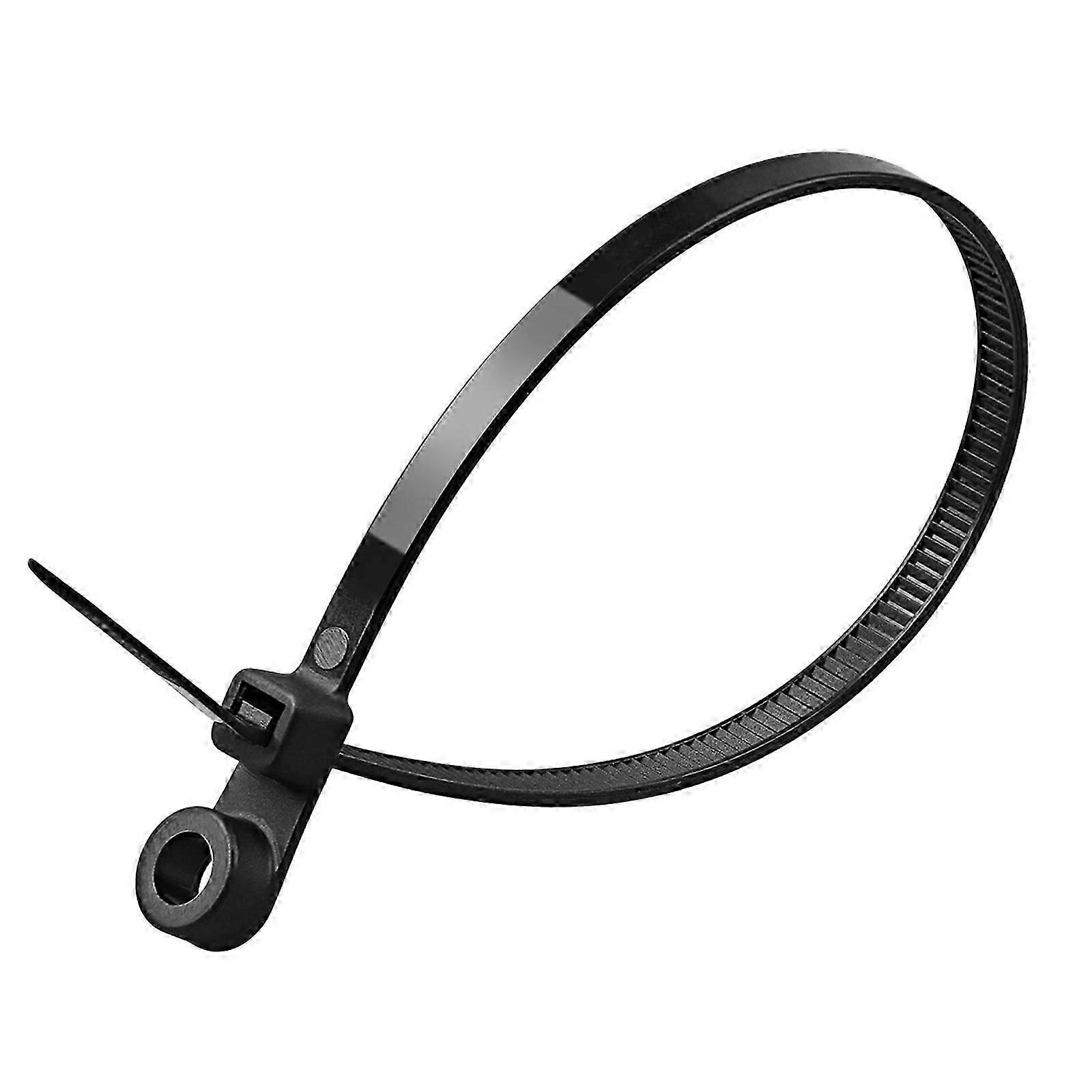 100PCS Long Use Automatic Locking Tie Buckles Cable Fixer Cable management Ties for Extended Cable Control