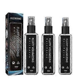3pcs laque volumisante moelleuse, spray magique extra-volume, brillant longue durée, volumateur instantané pour tous les Types_Lucky_B de cheveux