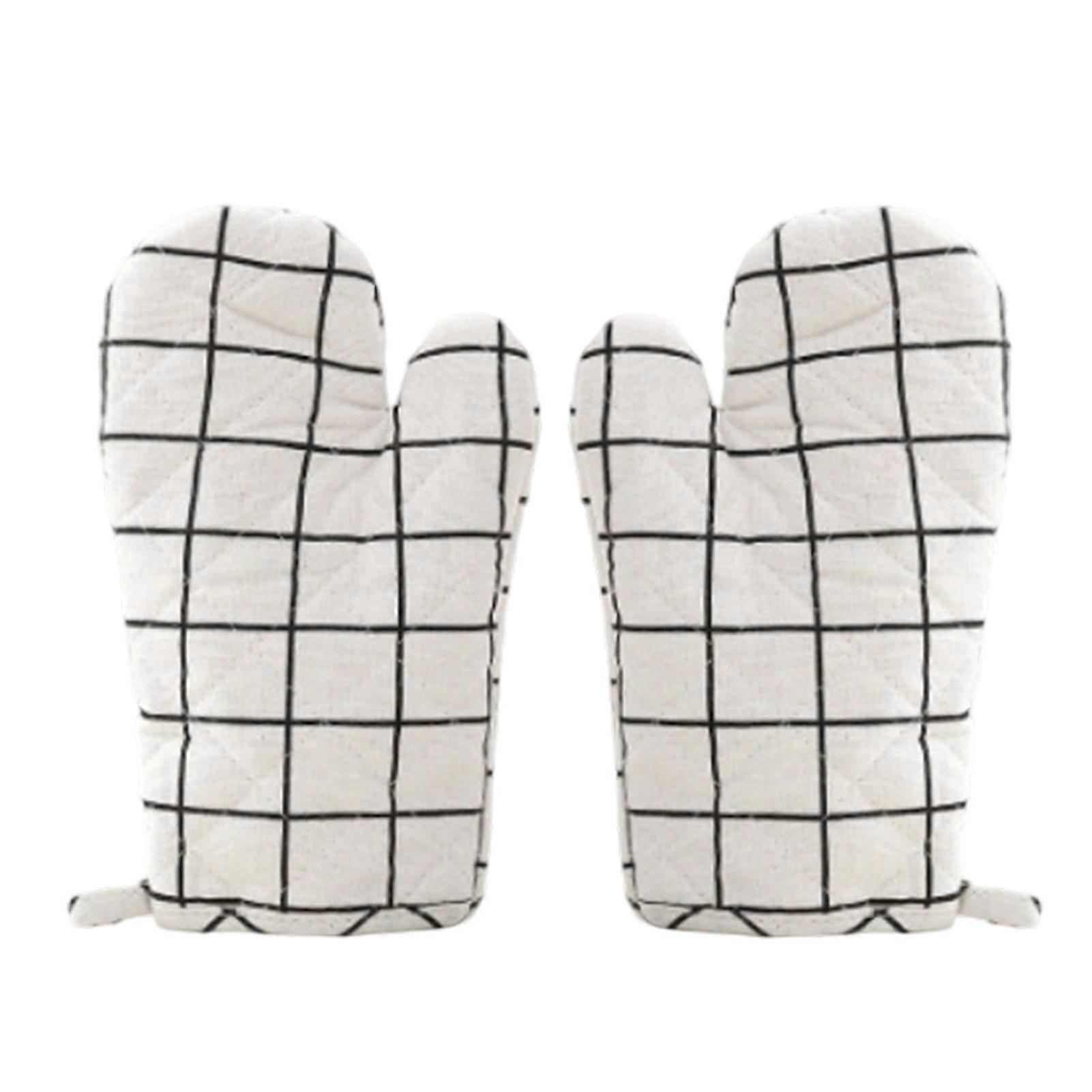 Thick Cotton Kitchen Gloves for High Temperature Cooking