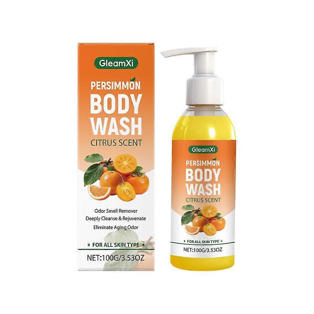 Gel douche légèrement acide 100 g Gel bain moussant naturel au kaki V2Q4