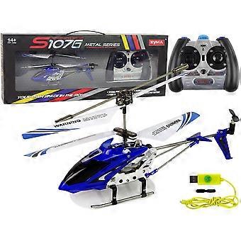 Hélicoptère Syma S107G RC - avec trajectoire de vol à 3 canaux - Bleu / Blanc