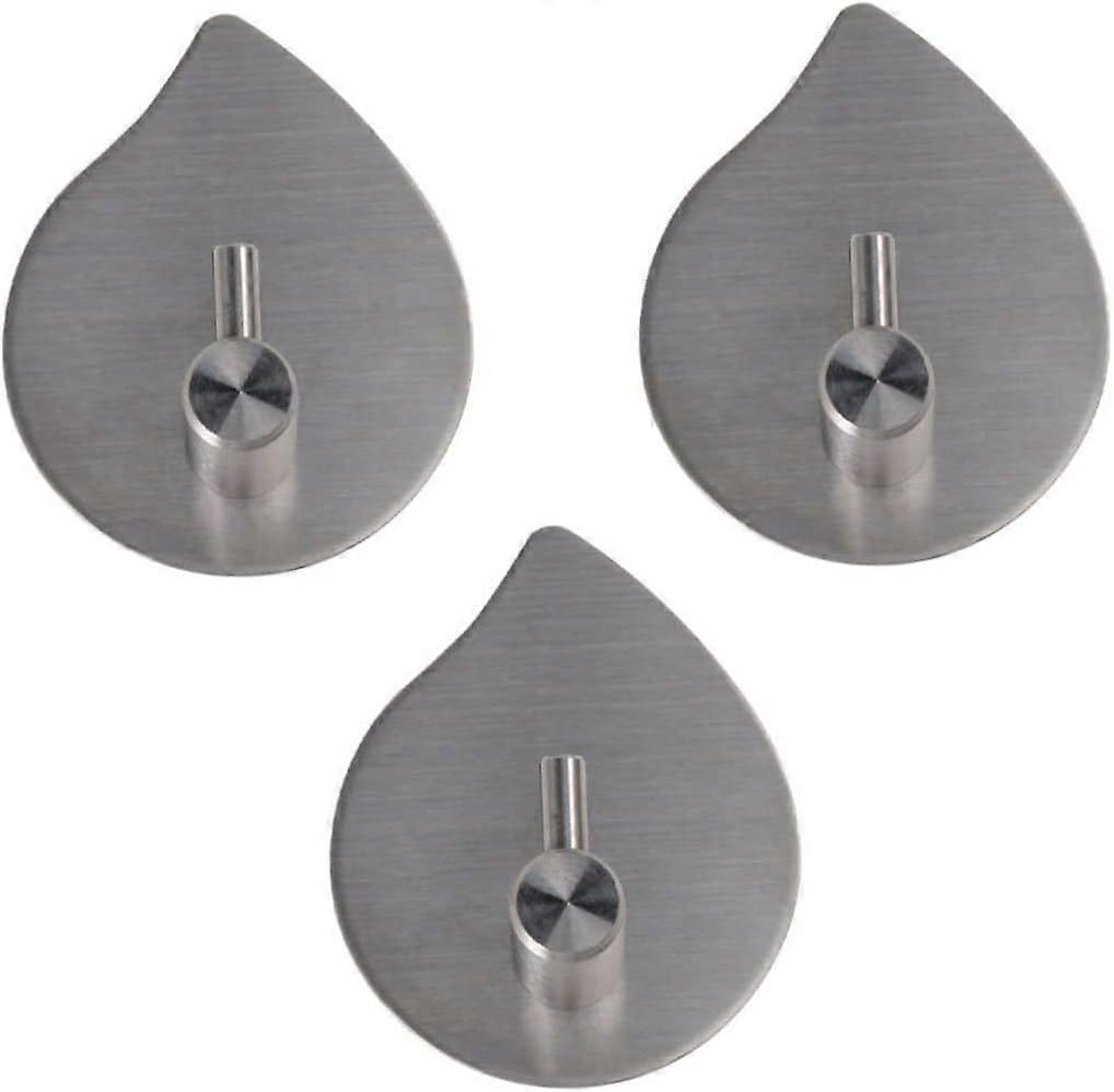 3pcs Wall Hook Coat Hanger Hook up Drop Shape Coat Rack