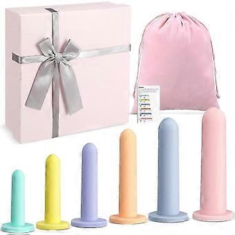 6 Pcs Silicone Fitness and Exerciser Set for Kegel Exercises with Storage Bag and Box, 6 Different Sizes-chd