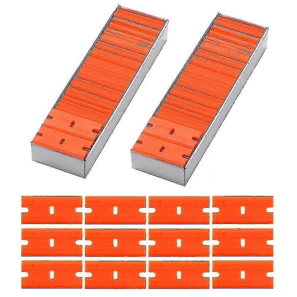 200pcs Plastic Razor Blades Double Edge Razor Blades For Remove