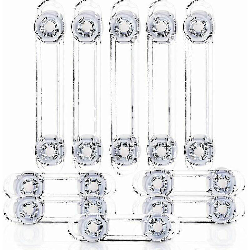 10-piece Multi-function Security Lock, Soft Belt Anti-opening Transparent Gift