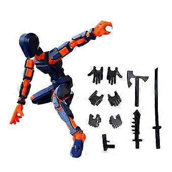 3D Printed Robot Action Figure Multi-jointed Robot Model Movable Joints Figurine Desktop Decoration Ornament Kids Adults Gift