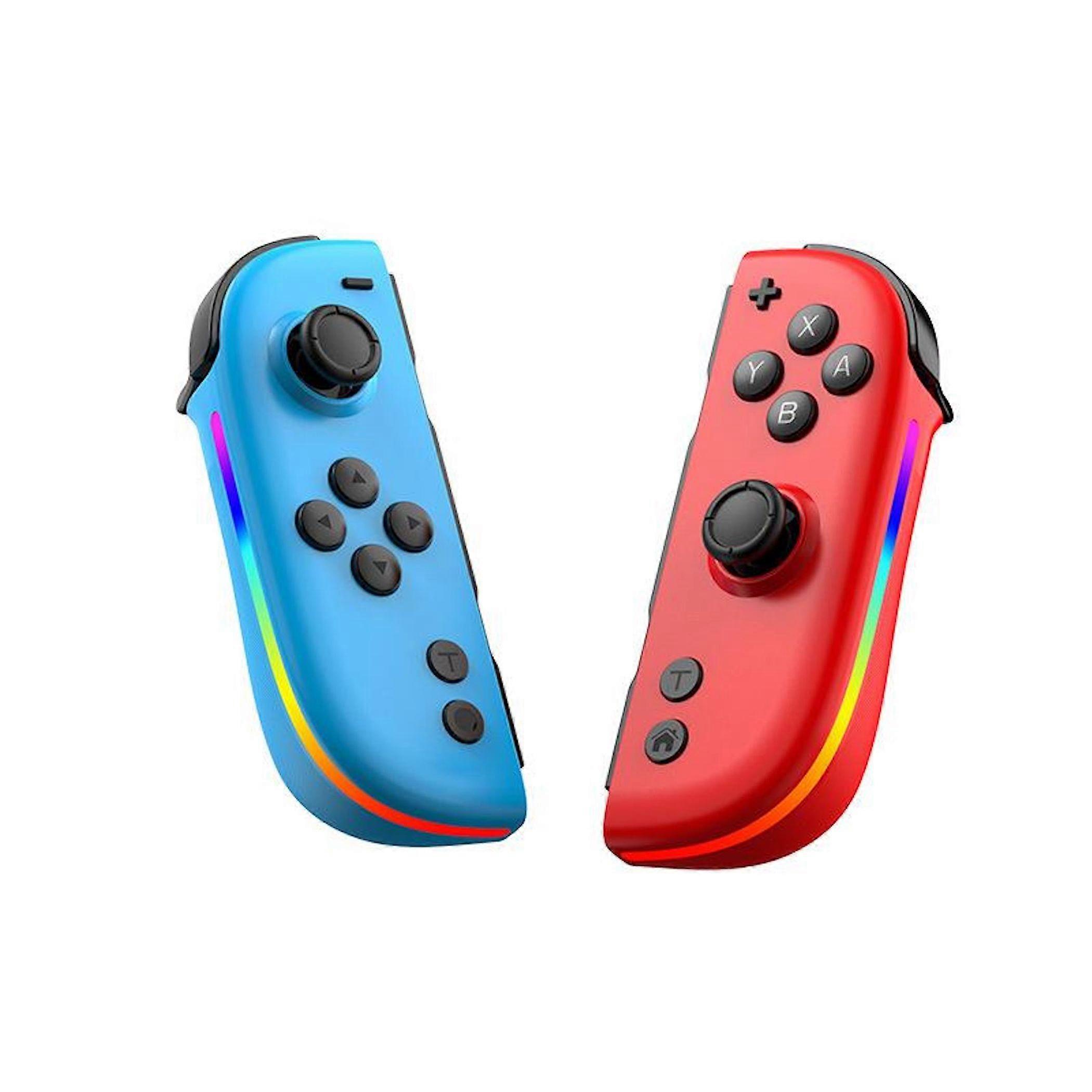 Joysticks for Nintendo Switch Hall Effect RGB Lighting Controller Red Blue