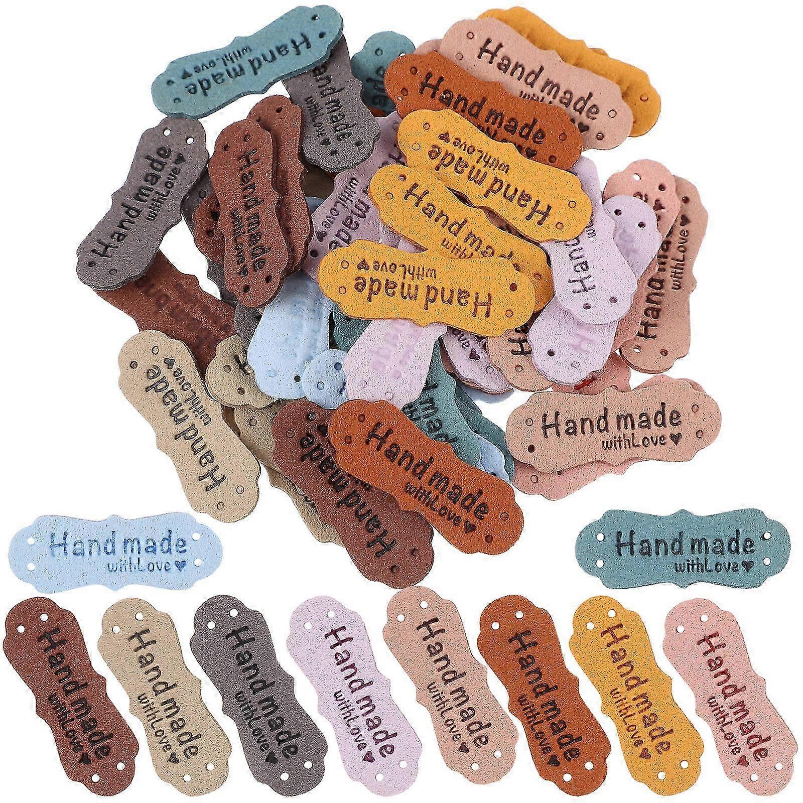 50Pcs Multi-function Handmade Labels Leather Craft Labels Delicate Compact Labels