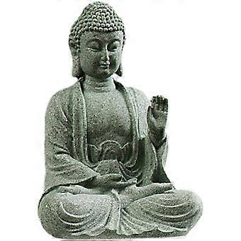 Grey Fish Tank Buddha Ornament for Decoration Aquarium Decor