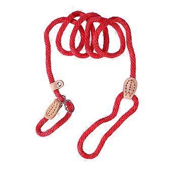 Pet Training Leash Nylon Dog Training Leash Collar Lead Rope Red