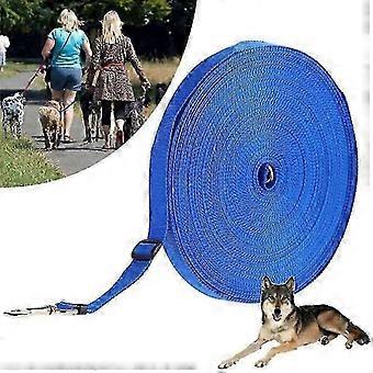 2026 Long Leash Dog Leash 20m Training Strap Adjustable Dog Training Leash Ideal for Walking or Tie-Down Blue