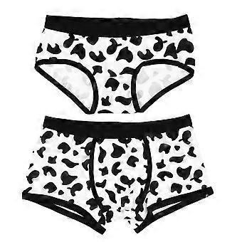2 stuks koe patroon ondergoed paar slips schattige onderbroek gratis grootte + L