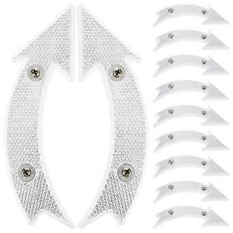 20pcs Professional Bike Reflectors Replaceable Bicycles Reflectors Warning Reflective Signs