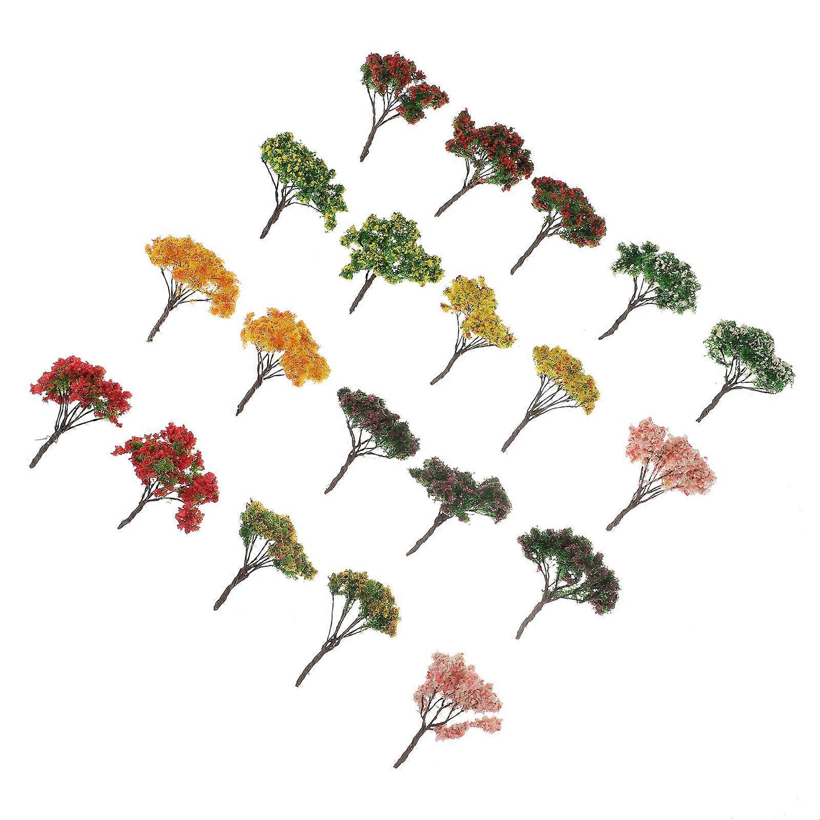 Model Trees Plastic Decorative Tree for DIY Landscape 20Pcs Collection