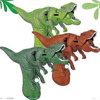Giocattolo per pistola ad acqua dinosauro per bambini, pistola ad acqua per bambini di età compresa tra 3 e 5 anni, piccola pistola a spruzzo d'acqua per bambini, può aprire e chiudere la bocca (set di tre)