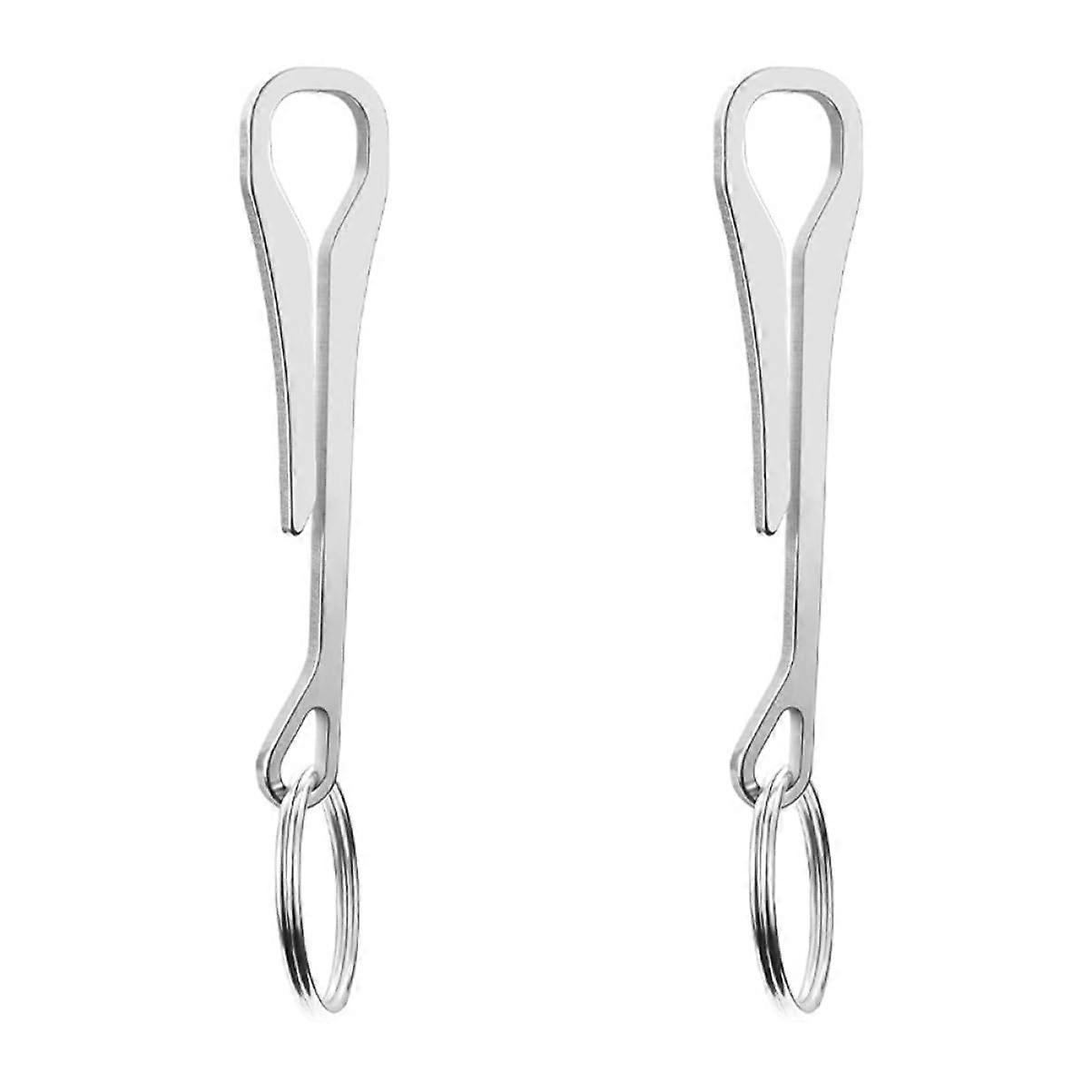 Stainless Steel Keychain Hook with Quick Release Design, Rust Resistant for Backpack or DIY Use
