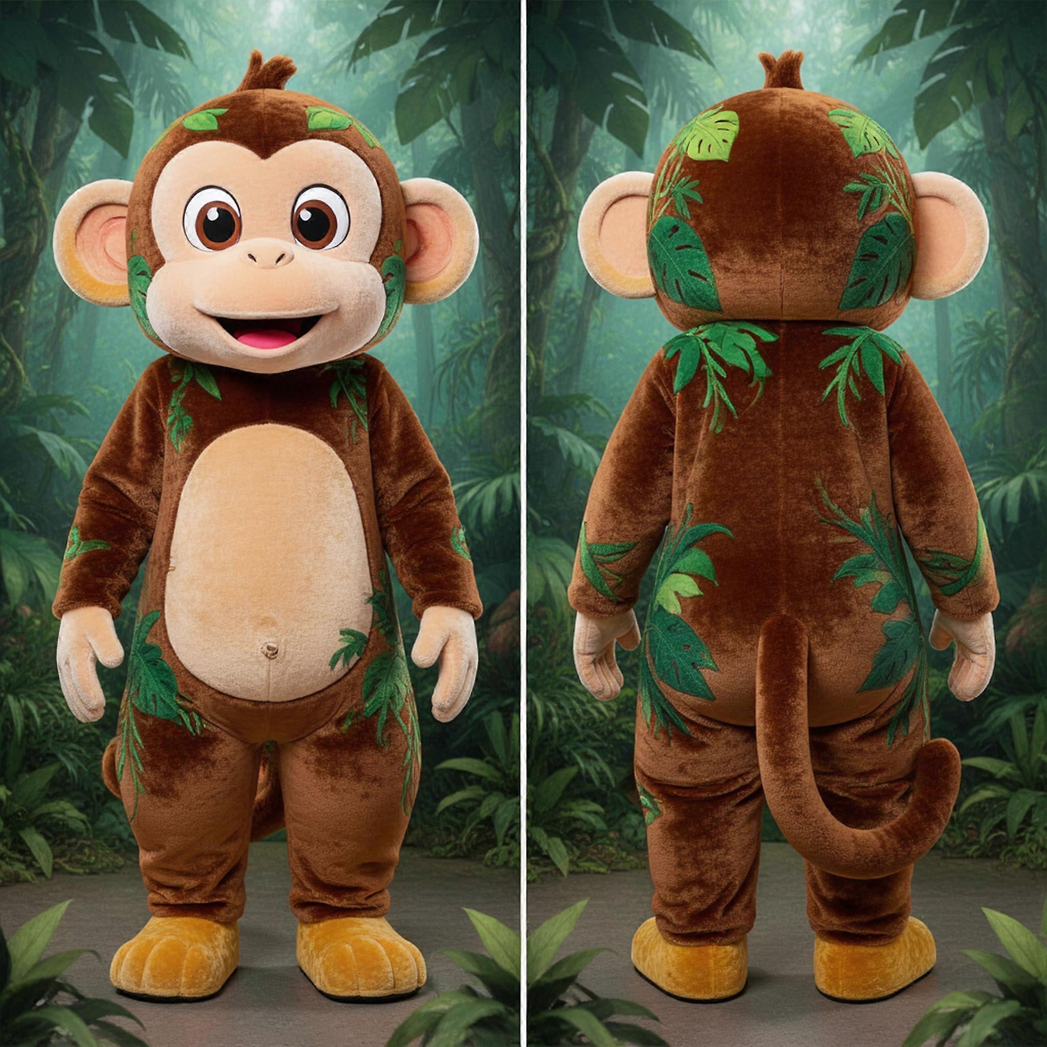 MASTICOT Golden Brown Playful Capuchin Monkey Mascot