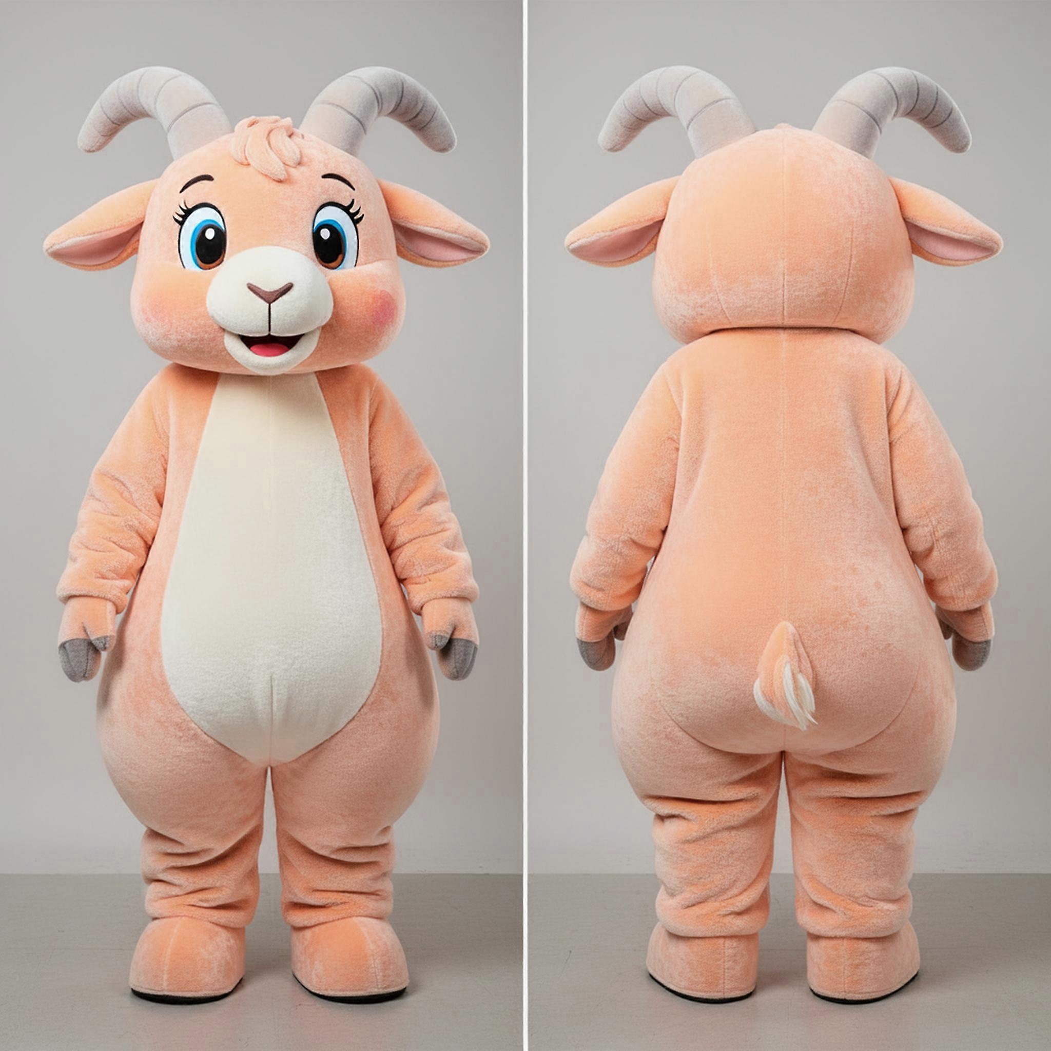 MASTICOT Peach Soft Goat Mascot