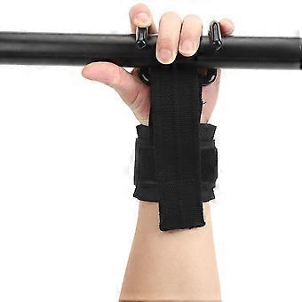 1 paar fitnesstraining gewichtheffen polsbeschermers met PowerAssisted Hook Exercise
