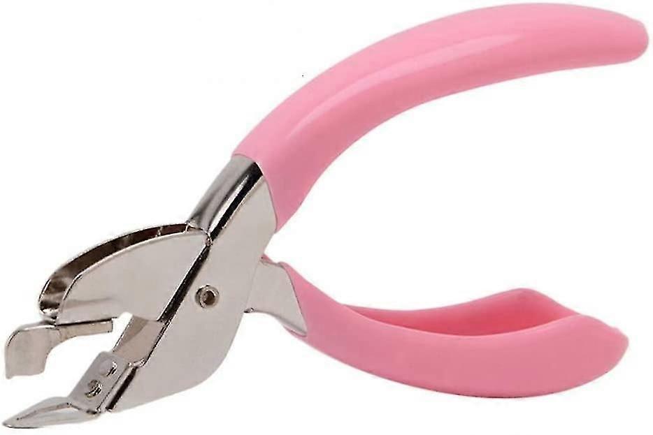 Staplers Staple Puller Remove Tool Stapler Lifter Desktop Claw Force Removal(pink)