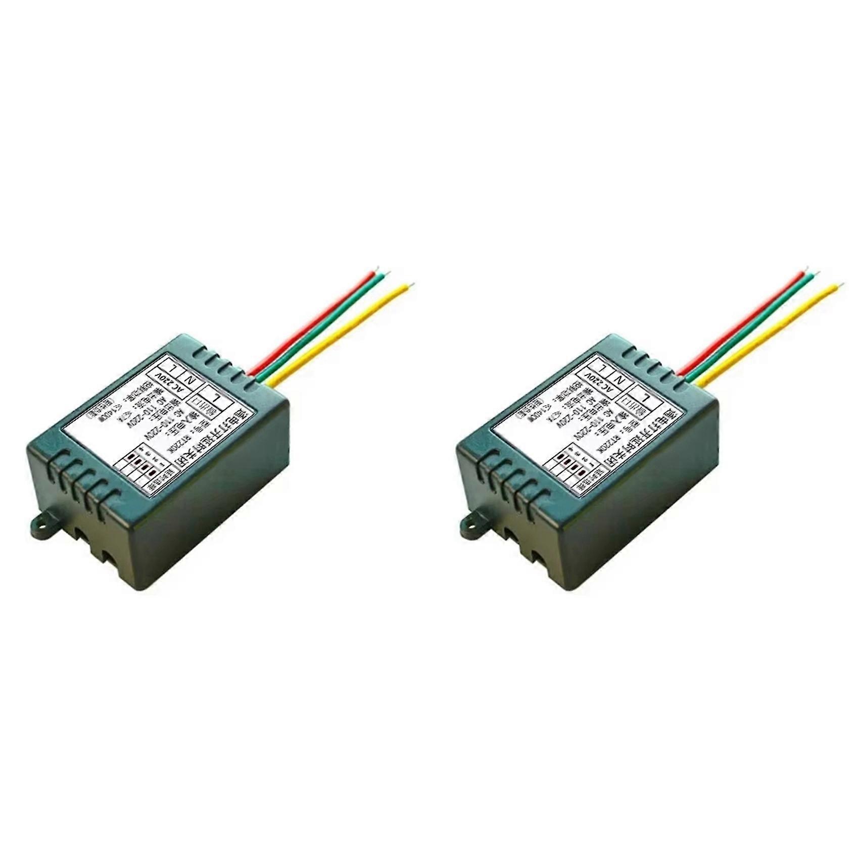 2X AC 220V Time Delay Relay Cycle Timer Control Switch Adjustable Timing Relay Time Delay Switch Timing Relays